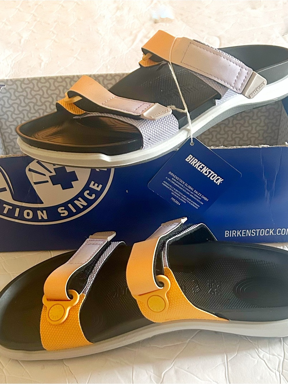 Birkenstock Boho Kalahari Ombre Purple Fog/Apricot Women’s Sz: 8/39 Sandals NIB